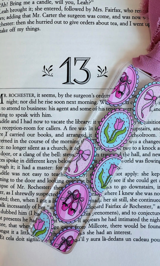 floral book mark
