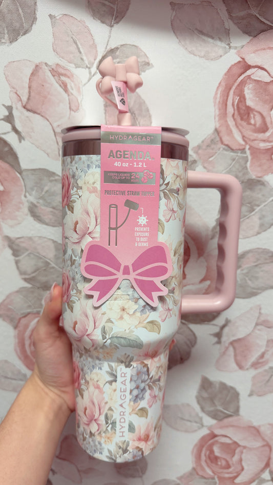 Coquette bow tumbler