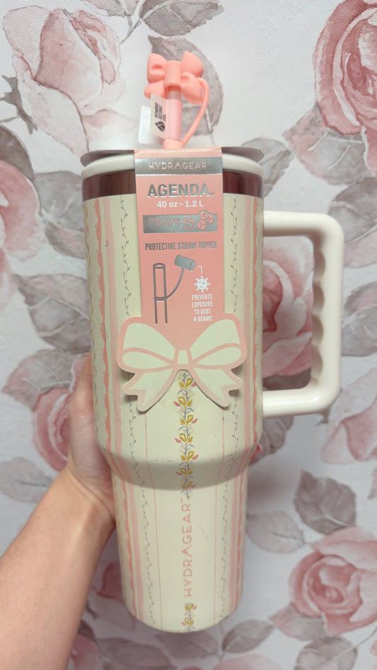 Coquette bow tumbler