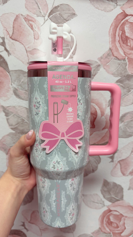 Coquette bow tumbler