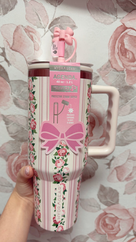 Coquette bow tumbler