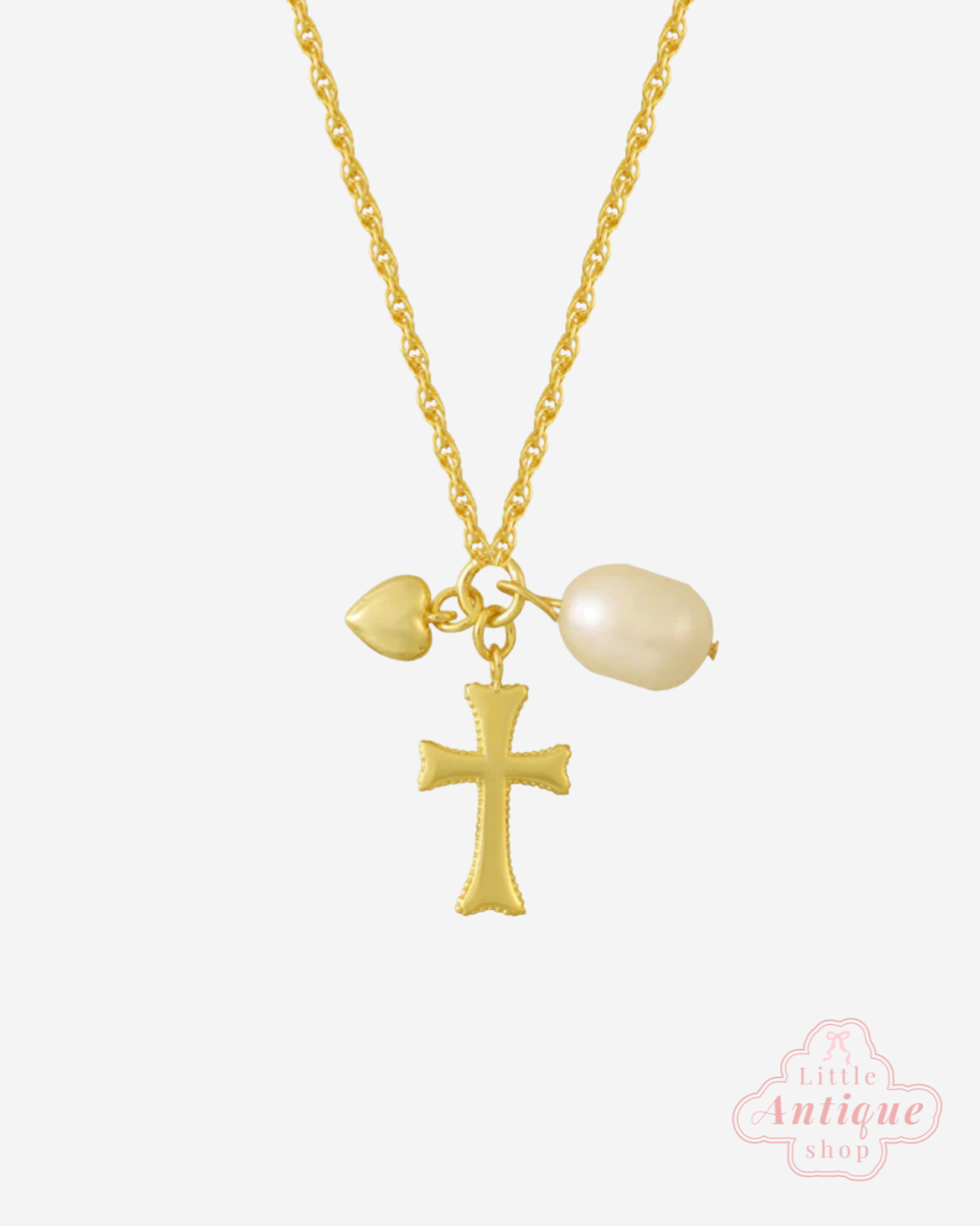 Faith charm necklace
