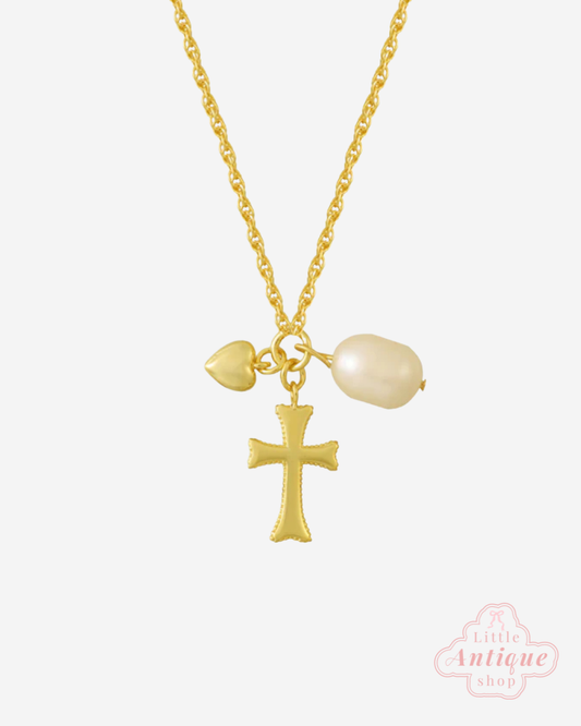 Faith charm necklace