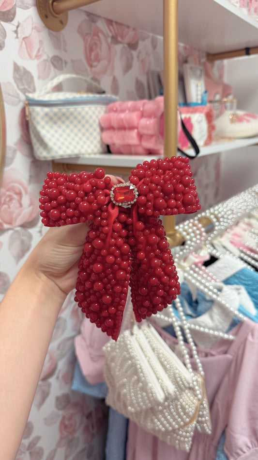 Red Pearl Bow